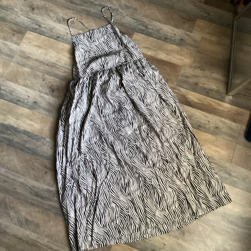 Levi’s Zebra Print Spaghetti Strap Dress